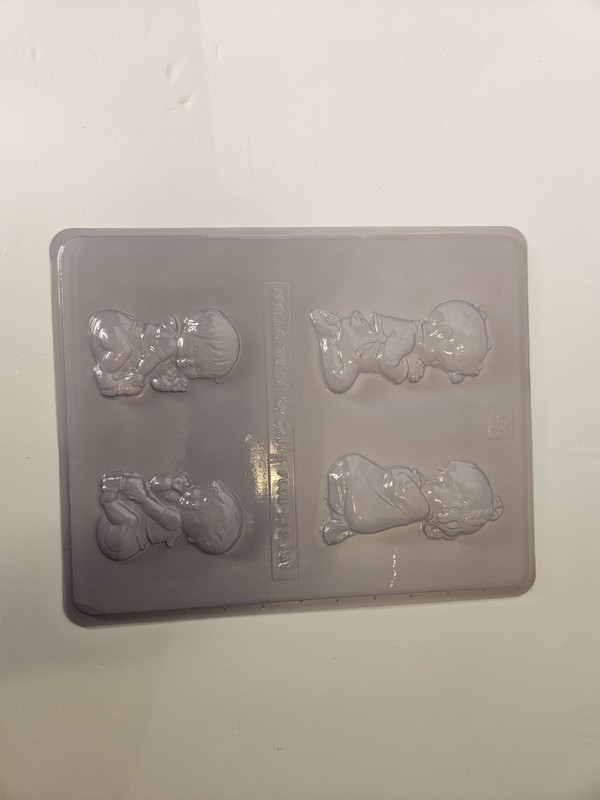 Plastic Baby Shower Chocolate Molds Lot Of 9 Carriage Bottle Shoes Teddy Bear gallery