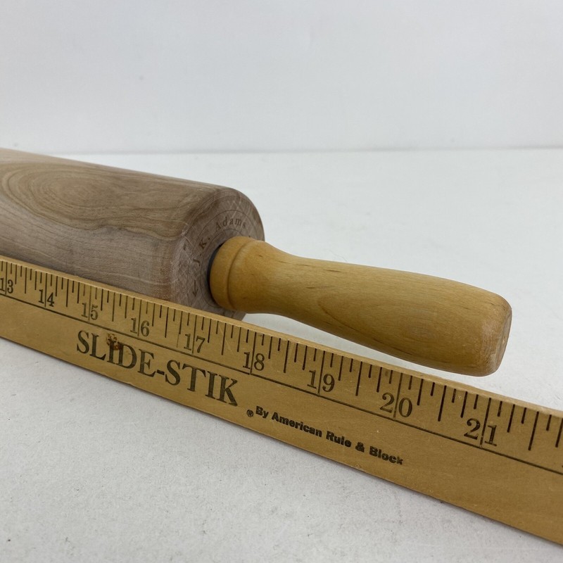 JK Adams Gourmet Rolling Pin 12" Barrel x 2 3/4" Hardwood Heavy 2lb Solid USA gallery