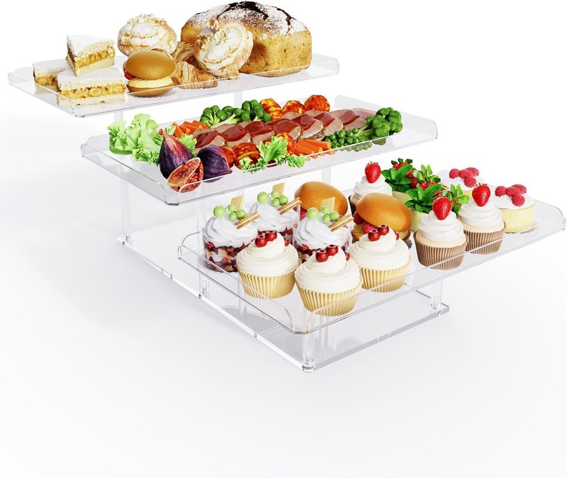 Dessert Table Display Set,Cake Buffet Dessert Stand,Cascading Serving Tray Stand gallery