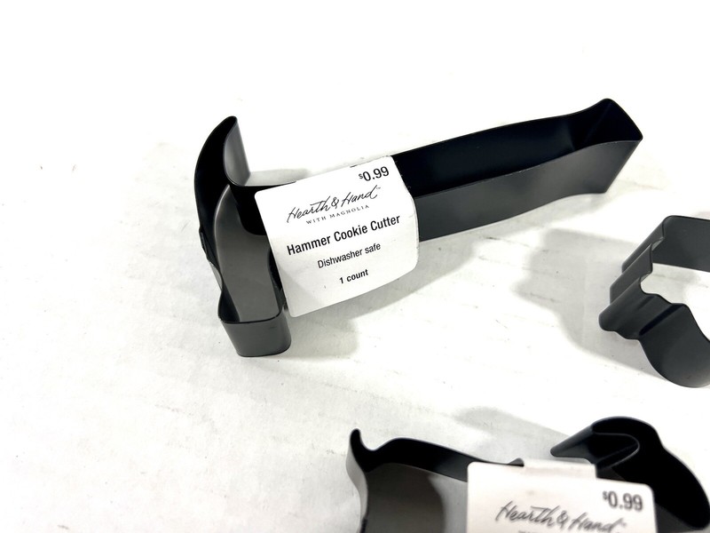 Lot Of 4 New Hearth And Hand Cookie Cutter 2-Goat, Hammer & Truck gallery