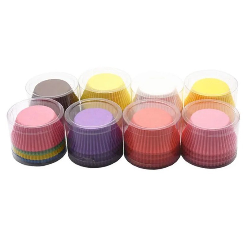 100Pcs Candy Color Cupcake Paper Liners Muffin Cases Baking Cups for Cupcakes gallery