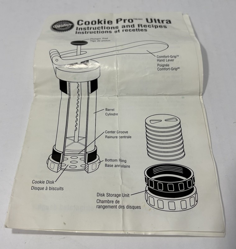 Wilton Cookie Pro Ultra Cookie Press Stainless Steel 10 Shapes -A- gallery