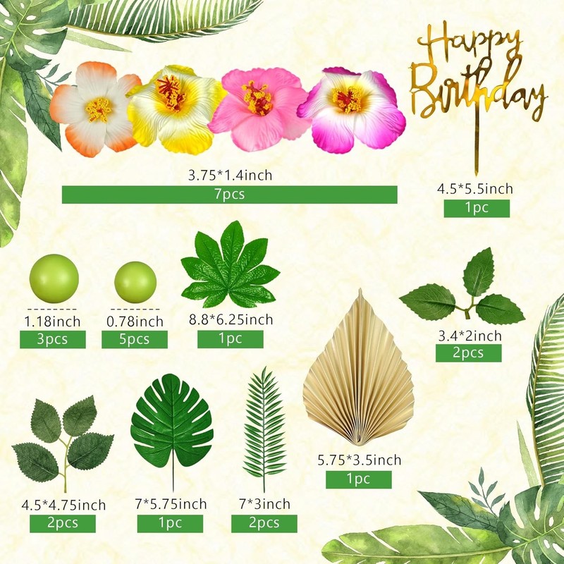 Colorful Flower Cake Topper Set - Summer Theme gallery