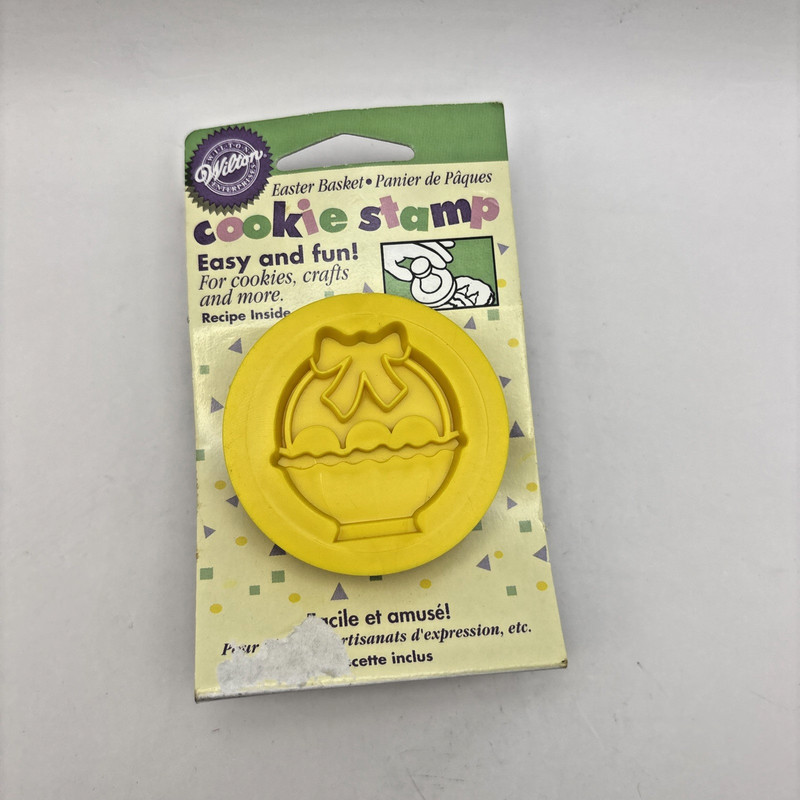 Lot of 4 Wilton Easter Cookie Stamps Basket Easter Egg Flower Bunny Rabbit New gallery