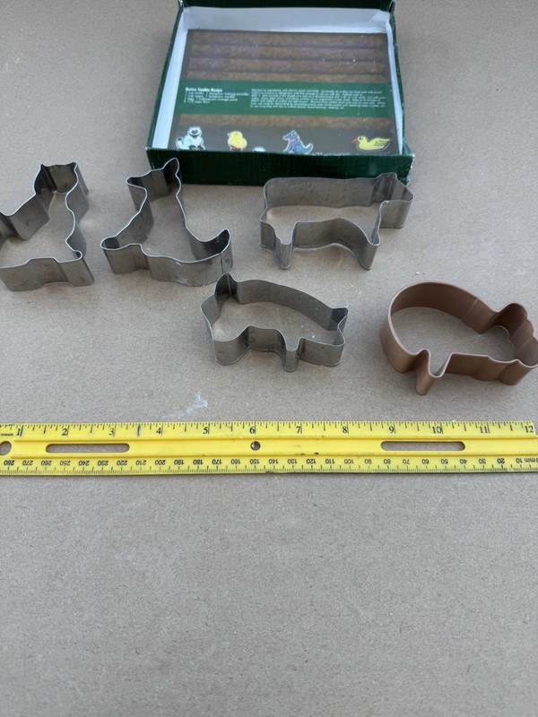 Cookie Cutter, Cat Dog Cow Pig ￼ Used In Pottery ￼ gallery