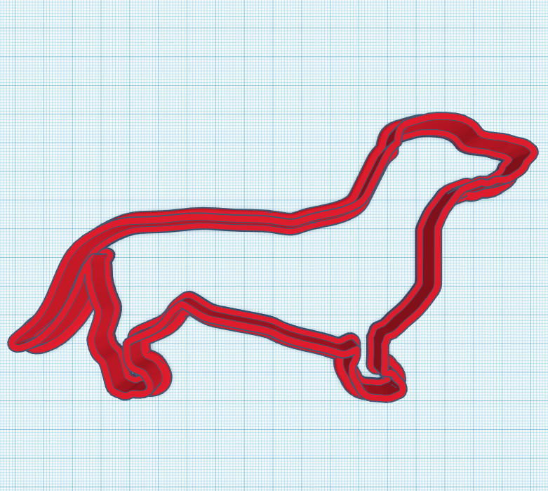 Dachshund Cookie Cutter, Perfect For A Dachshund Lover Food Safe PLA, 3D Printed