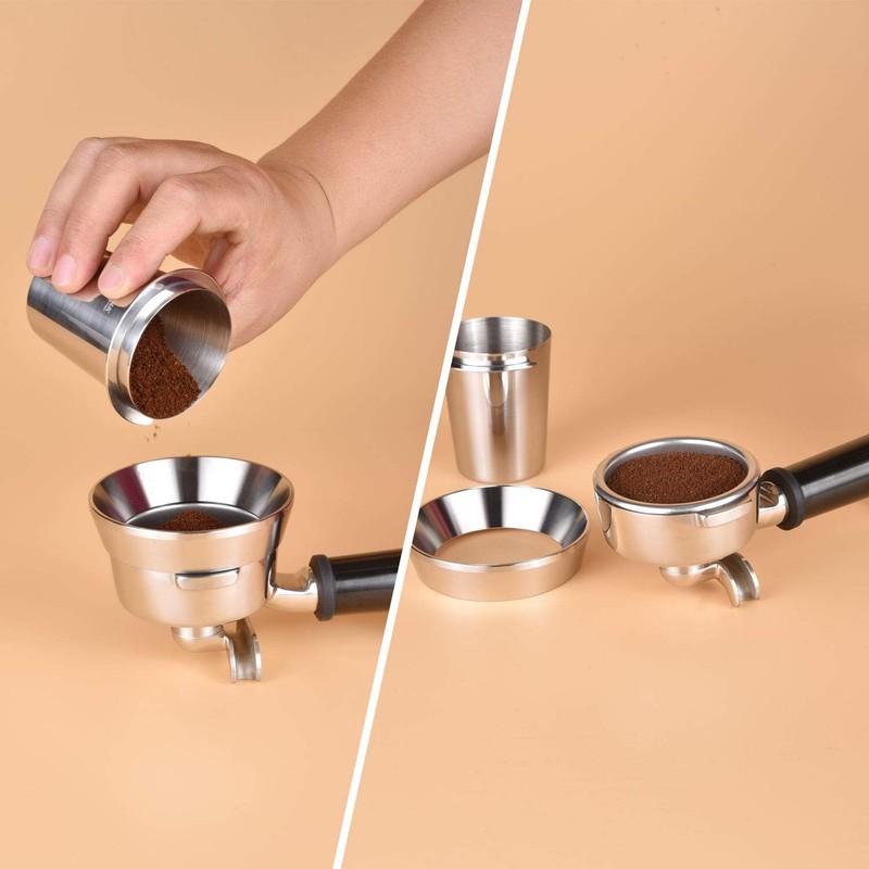 MATOW Stainless Steel Espresso Dosing Funnel Compatible 58mm, gallery