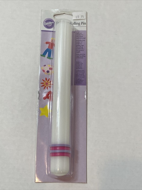 Wilton Fondant Roller With Guide Lines 9”x 1”