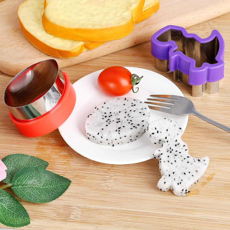 8Pcs Dinosaur Cookie Cutters,Stainless Steel Sandwich Cutters Cookie Cutters gallery
