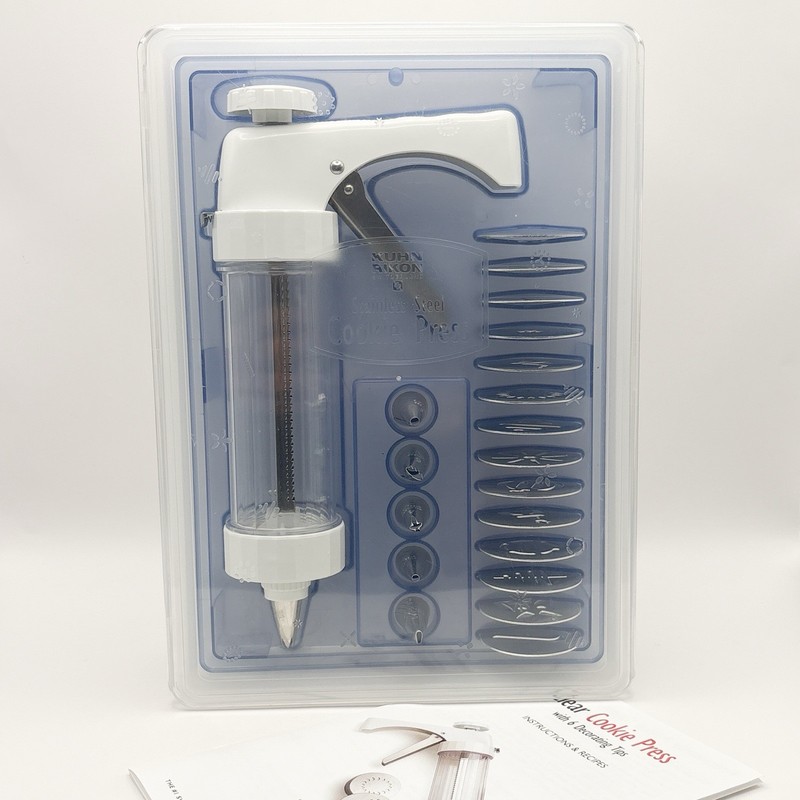 Kuhn Rikon Cookie Press Set | Kit & Instructions 21 Pcs + Case