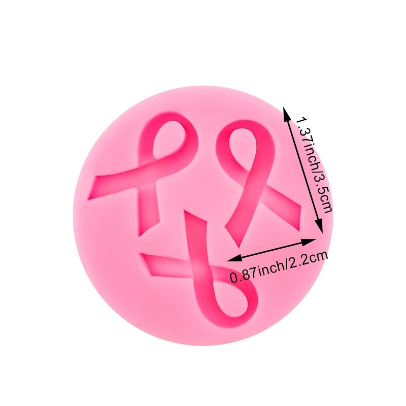 4 PACK Ribbon Silicone Candy Mold, Breast Cancer Awareness Mold, Mini Ribbon ... gallery