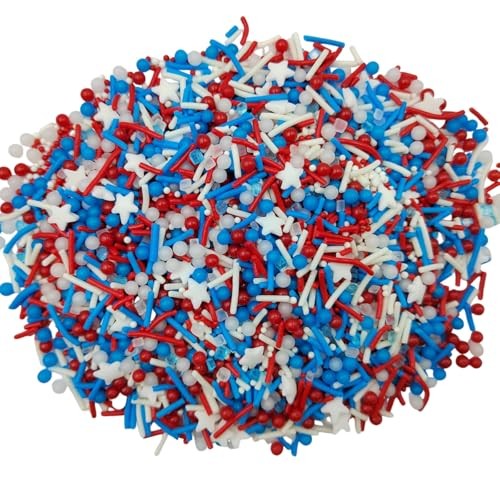 Star Sprinkles Red White and Blue Cookie Sprinkle July 4th Patriotic Sprinkles gallery