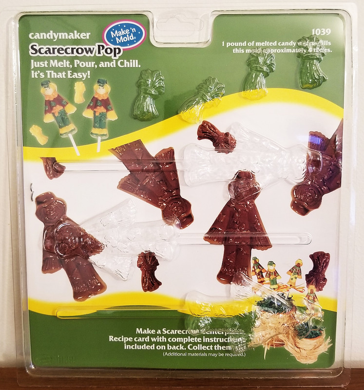 Make’n Mold “SCARECROW” Lollipop Pop Candy Straw Bales Farm Plastic 1039 NEW