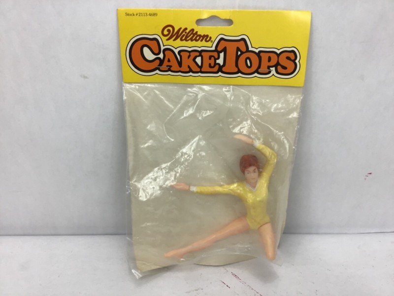 Vintage 1979 Wilton Cake Topper Gymnast NIP
