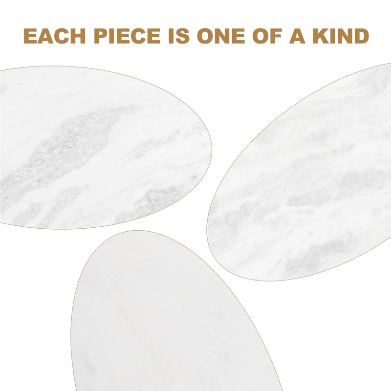 African Natural Marble Rolling Pin, Non-Stick Polished Dough Roller, Pasta, D... gallery