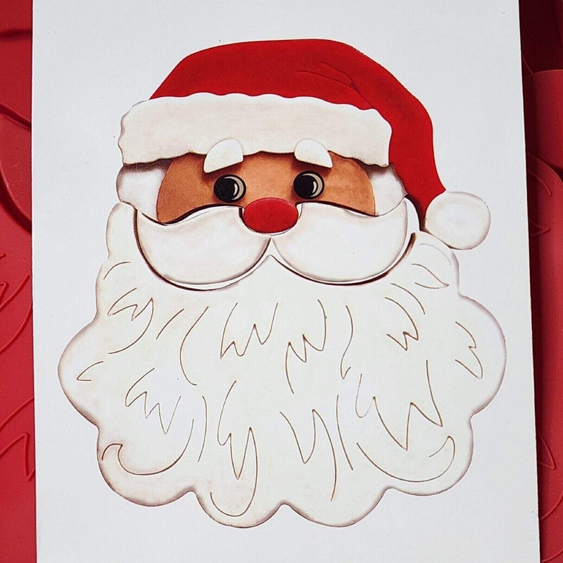 Celebrate it Christmas Santa Clause Silicone Cake Mold Red Holiday NEW