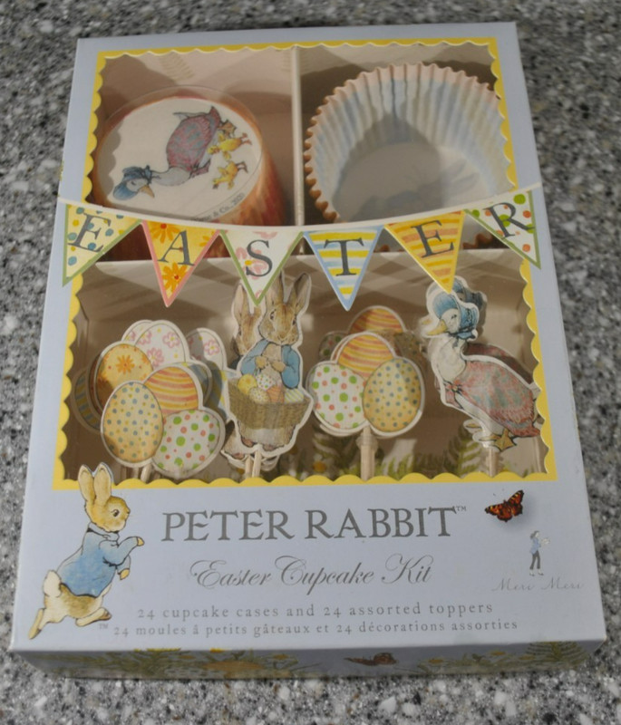 Beatrix Potter Peter Rabbit Easter Cupcake Kit By Meri Meri 24 Cases Topper NEW