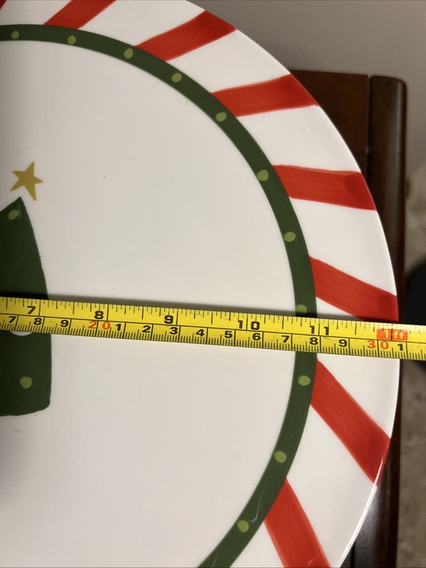 Pier 1 Candy Cane Cake Plate Stand, 12” gallery