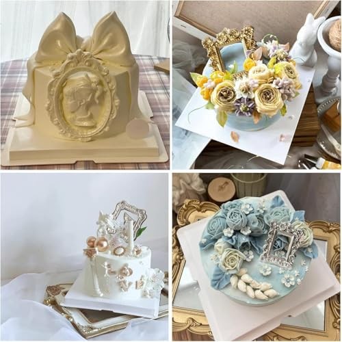 Photo Frame Fondant Molds Picture Frames Silicone Mold Vintage Frame Style A gallery