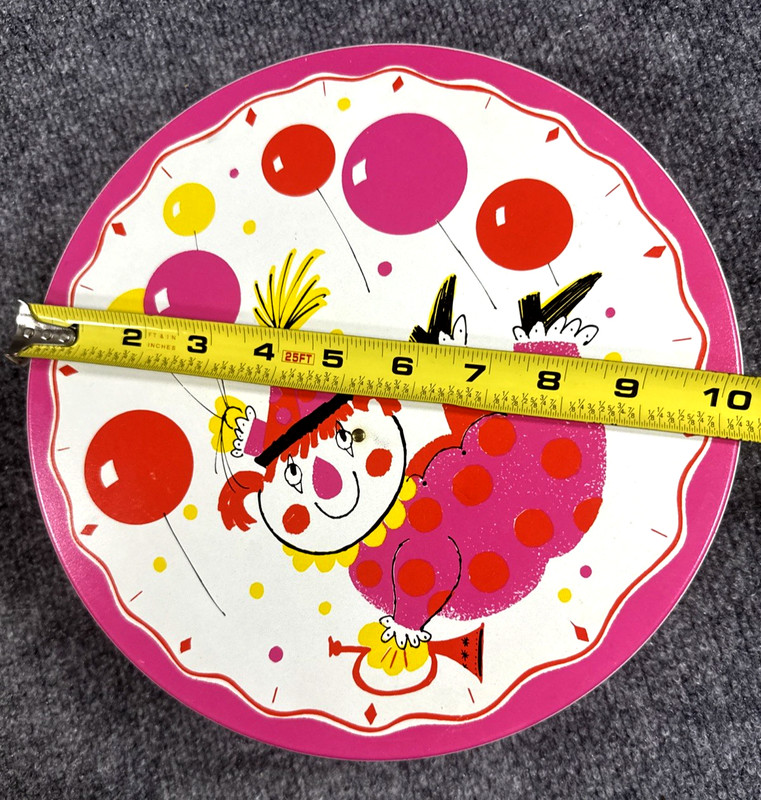 Vintage 1960S Fabcraft Clown Stand Musical Revolving Cake Stand Tested & Works gallery
