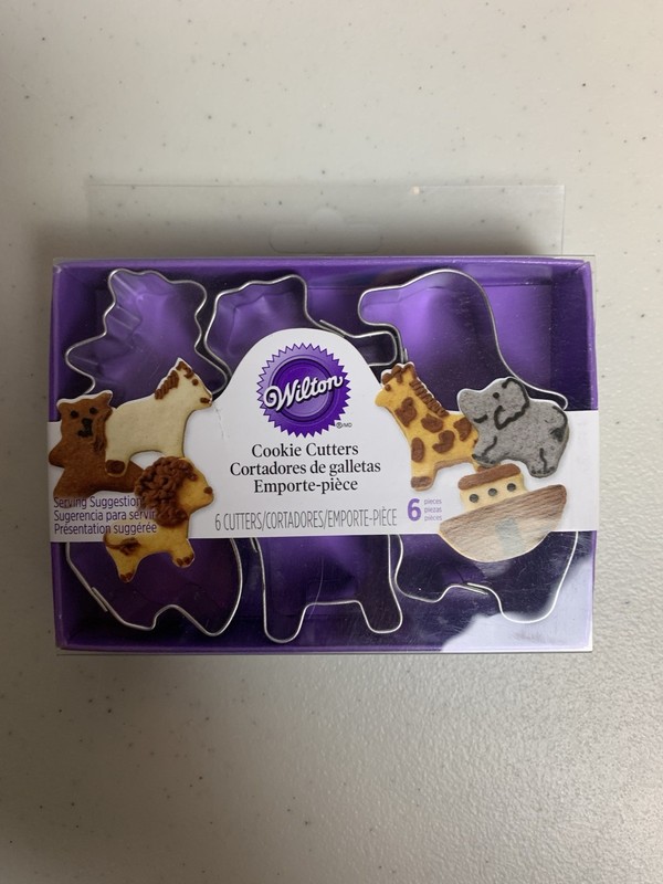 Wilton Animals Noah’s Ark 6 Small Cookie cutters 6 Animal shapes New Sealed