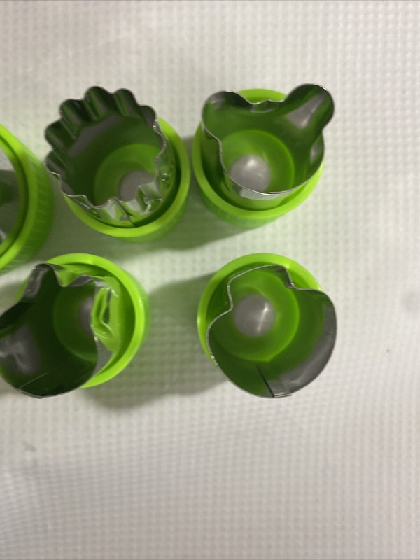 9 Pcs Vegetable Fruit Cutter Shapes Set Mini Cookie Stainless Steel Slicer Mold gallery