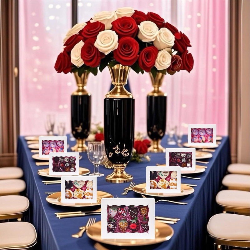 12PCS Bakery Boxes with Window (8X5X2 Inch) for Chocolate Covered Strawberries, gallery