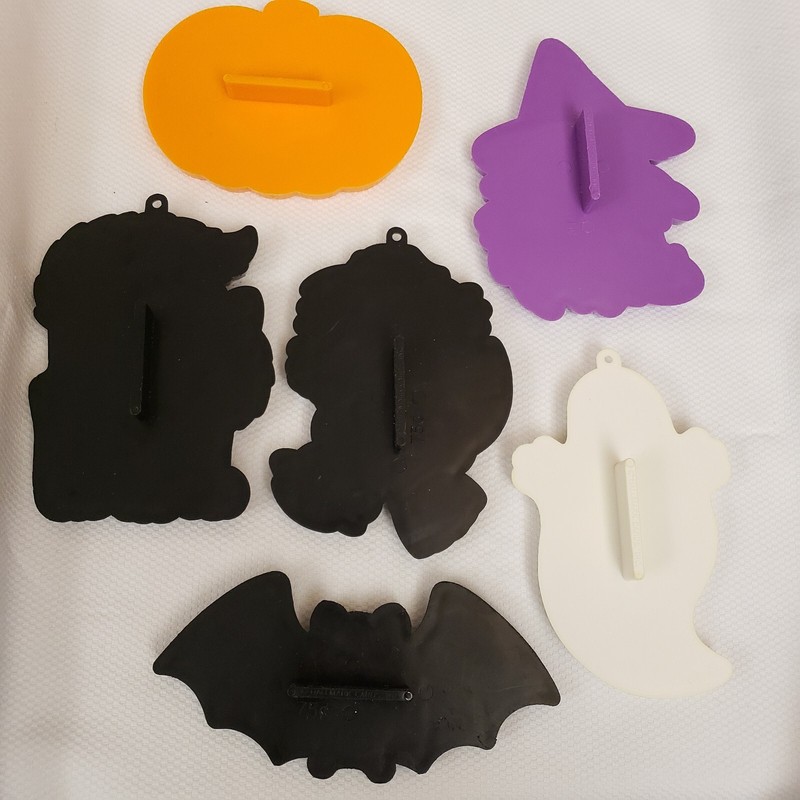 Lot 6 Halloween Holiday Cookie Cutters Hallmark Witches Ghost Cat Bat Pumpkin gallery