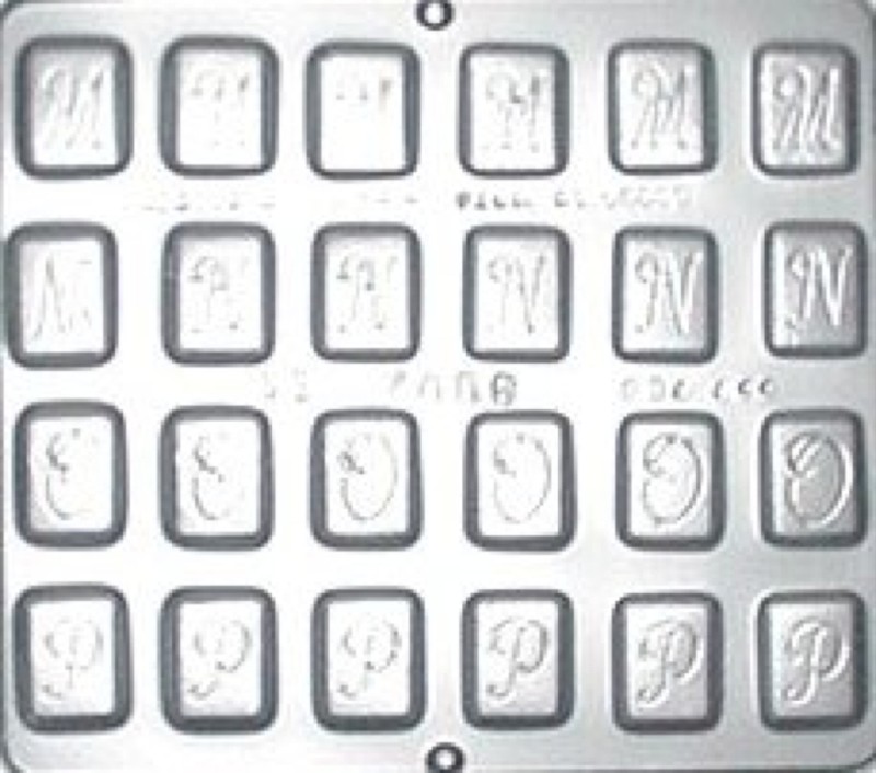 Alphabet M N O P 1 1/4" Chocolate Candy Mold 7008 NEW gallery