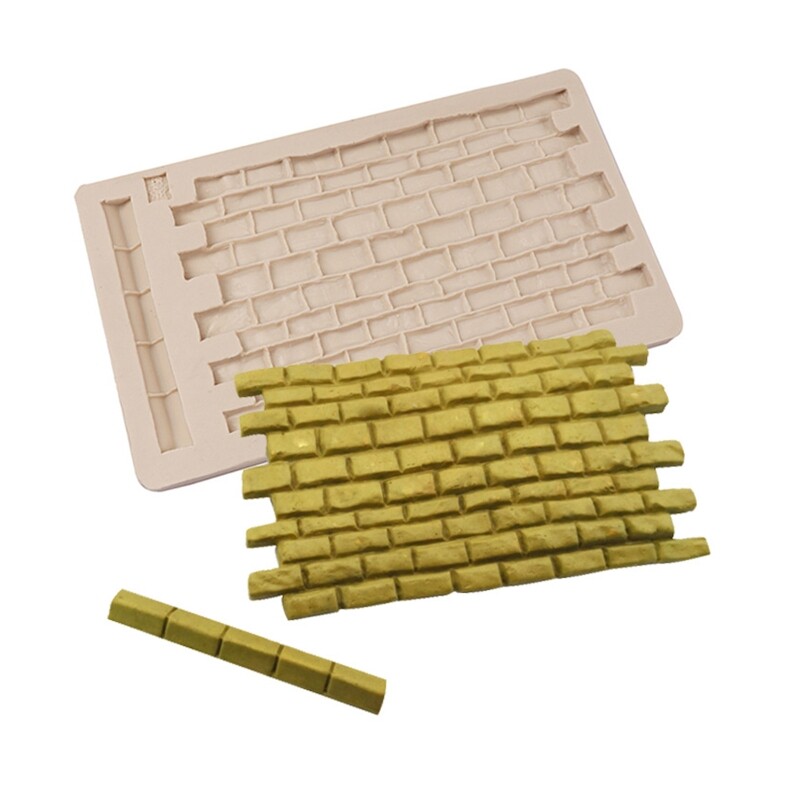 DIY Brick Wall Texture Baking Mold Birthday Cookie Tools Cake Decorating Tools gallery