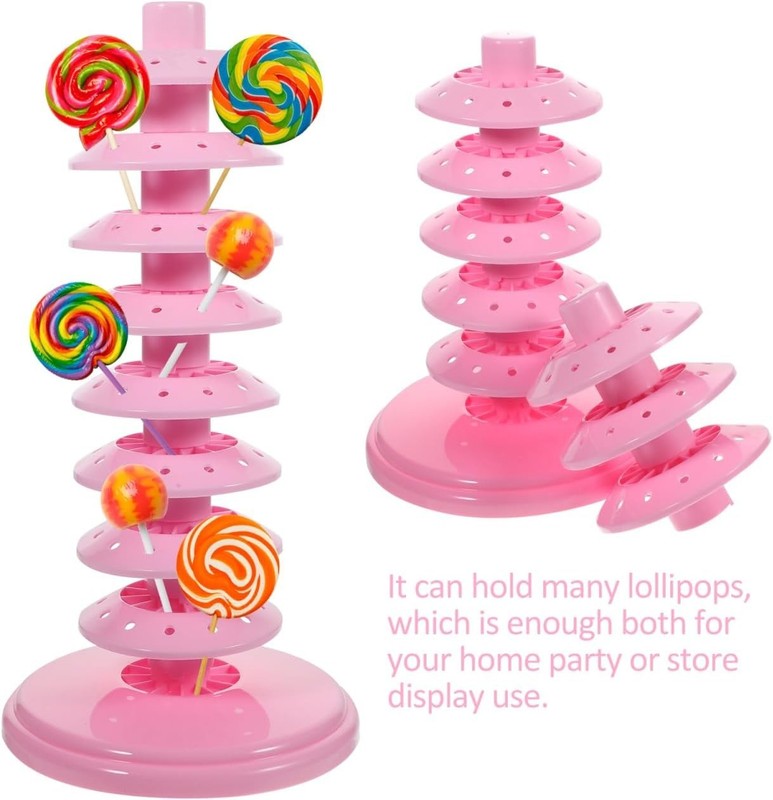 Adjustable Multi-Tier Lollipop Stand 10.62X5.31X5.31In Plastic Candy Holder D... gallery