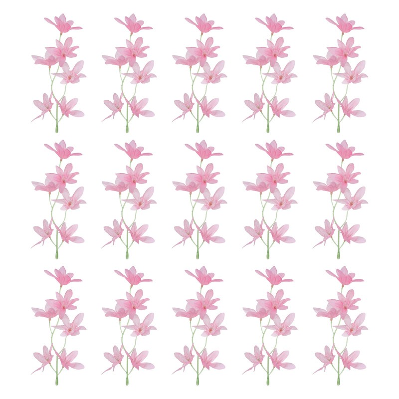 Orchids Fake Flowers 15 Pcs Artificial Flower Hairpin Wedding Decor Pink
