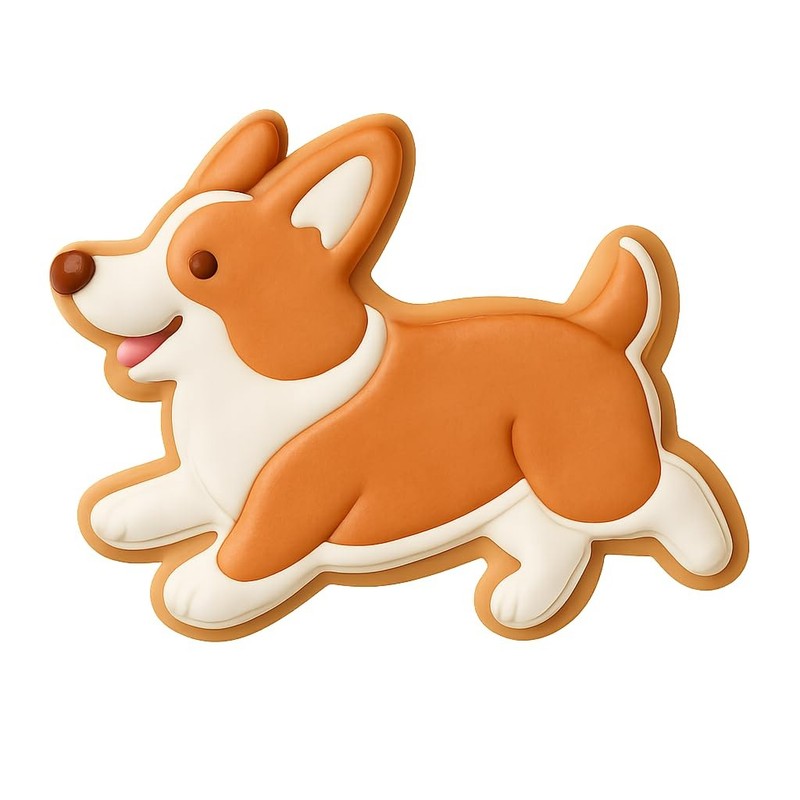Running Corgi Pembroke Cookie Cutter & Stamp - 4x2.8 gallery