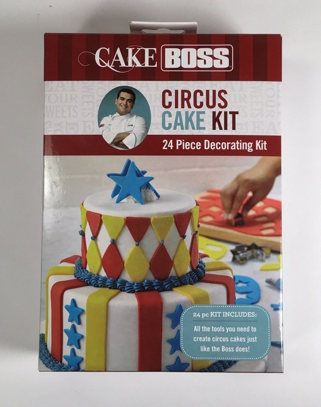 Cake Boss 24 Piece Circus Cake Decorating Kit – Cutters Tips Guides