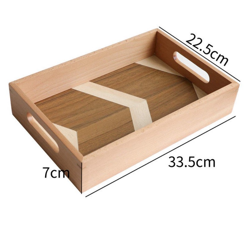 Wooden Cake Tray Serving Board Dessert Platter Rustic Kitchen serving basket