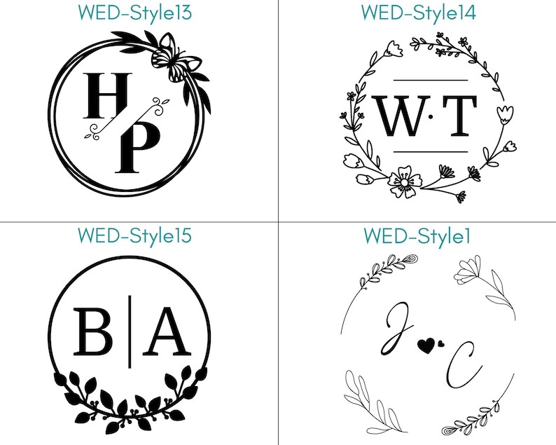 Personalised Wedding Embosser Floral Wreath Custom Invitation Seal gallery
