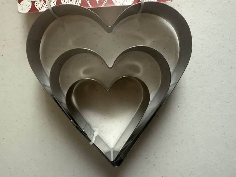 Cookie Cutters The Bakeshop by Master Class 3 Piece Set Heart Shape New gallery
