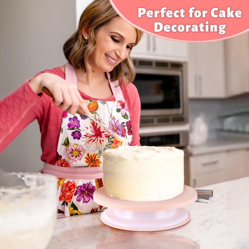 FGASIDYO 207PCS Cake Decorating Kit Includes Revolving cake Large, Pink gallery