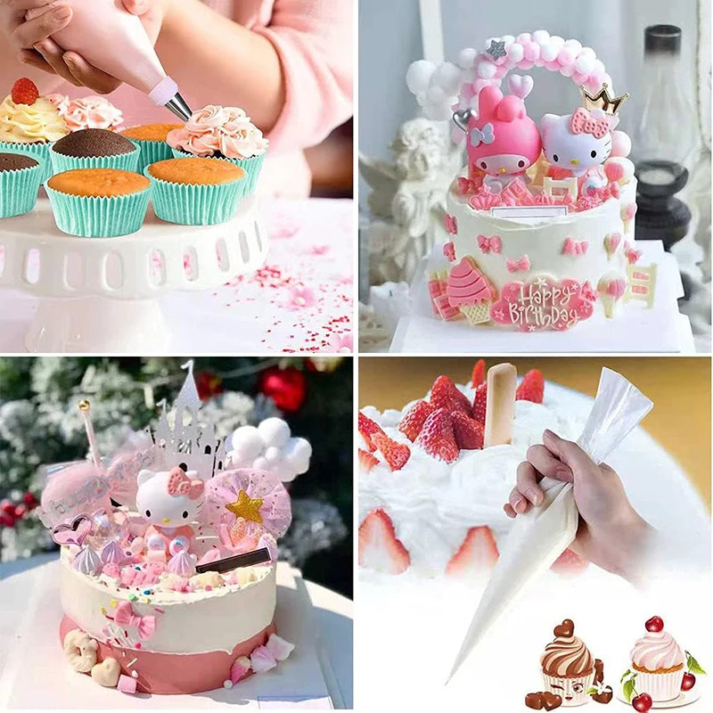 Disposable Cream Pastry Bags Cake Piping Bag Decorating Tool Cupcake Piping Kitc gallery