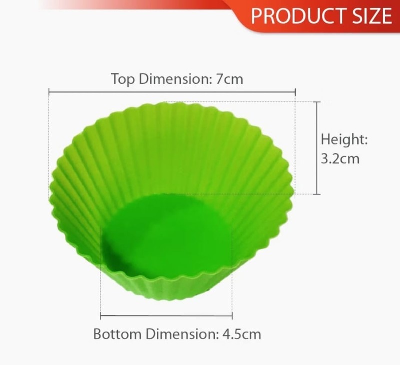 Multi Colour Silicone Baking Cup Reusable Non-stick And Easy Clean gallery
