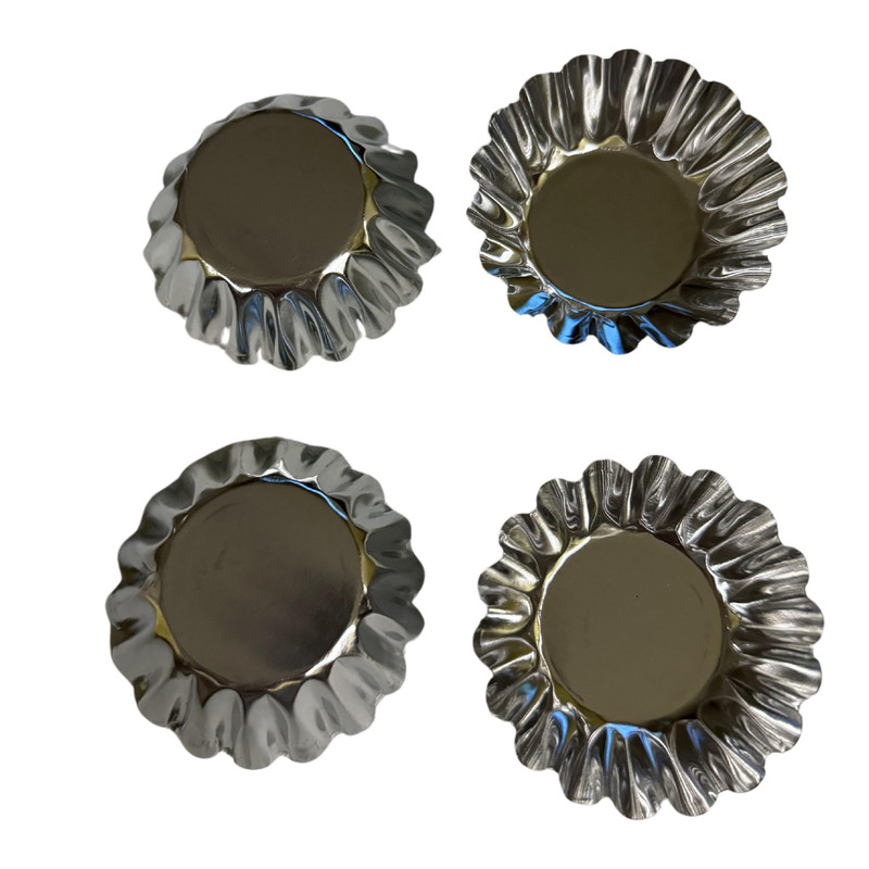 4 PCS Cake Aluminum Lined Cupcake Egg Tart Cookie Flower Mold Mould Tool Hot US gallery