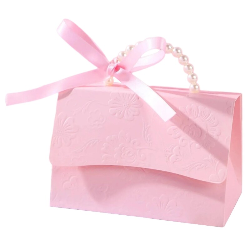 10Pcs Wedding Candy Boxes Handbag Candy Boxes Bag Chocolate Treat Gift Boxes gallery