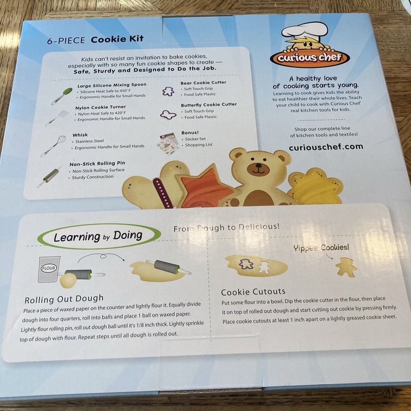 Curious Chef TCC50106 - 6 piece Cookie Kit, Brand New In Box. For Kids. gallery
