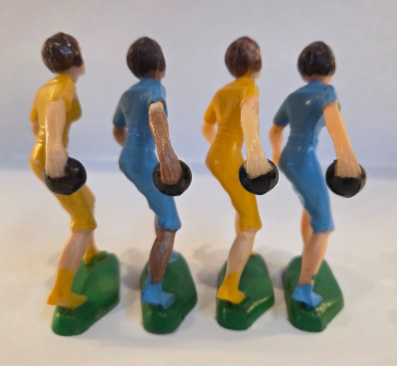 Vintage Wilton Bowling League Women Cake Topper Figures 1960s Mid Century Craft gallery