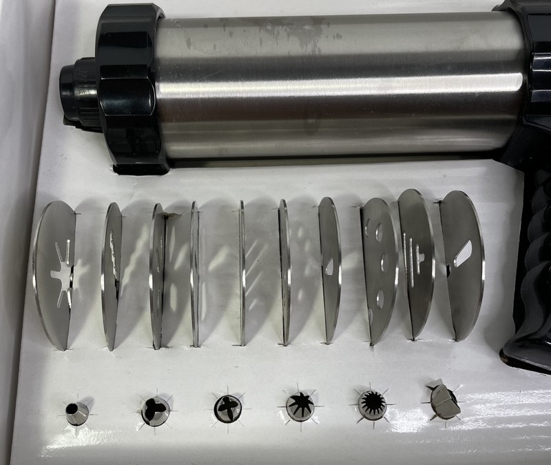 Dansk Cookie Press Shooter Gun 17 Pc Set Baking Spritz Complete Excellent gallery