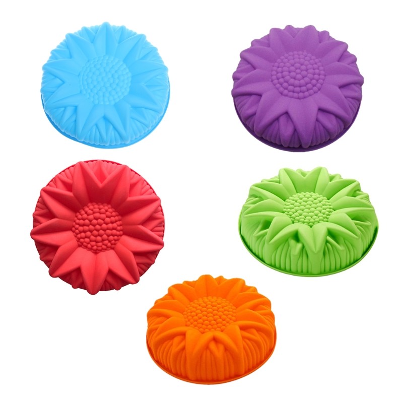 10″ Large Sunflower Silicone Fondant Cake Mold Chocolate Dessert Mould DIY Tools