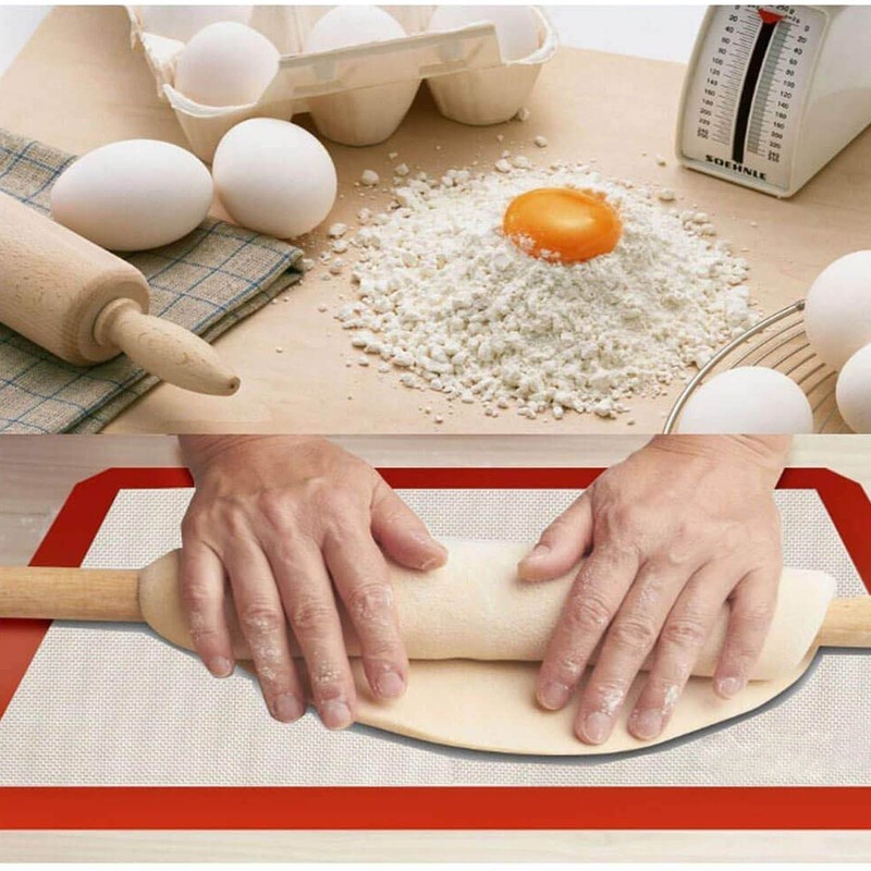 2x Premium Silicone Baking Mat Half Sheet Nonstick Pastry Mat Oven Safe 480°F gallery