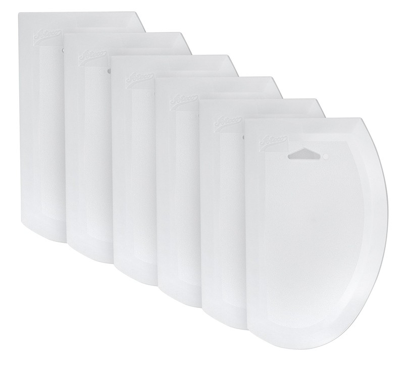 1320 2-in-1 Bowl Scraper/Icing Smoother Set, 6-Pieces, Flexible Food-safe Pla…