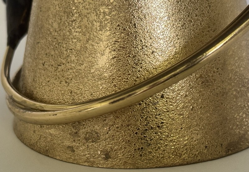 Michael Aram Calla Lily Midnight Black Marble Cake Stand gallery