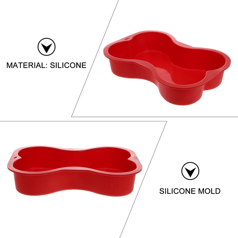 1PC Red Cupcake Mold Bone Cake Pan Dog Birthday Cake Mold Fondant Mold Loaf Pan gallery